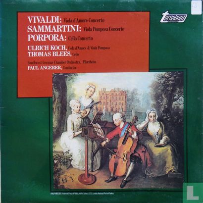 Vivaldi: Viola d'amore concerto / Sammartini: Viola pomposa concerto / Porpora: Cello concerto - Bild 1
