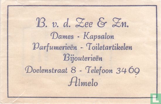 B. v.d. Zee & Zn. Dames Kapsalon  - Afbeelding 1