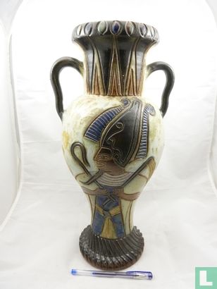 Vaas met Egyptische figuren - Afbeelding 2