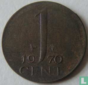 Niederlande 1 Cent 1970 (Prägefehler) - Bild 1