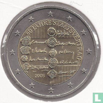 Oostenrijk 2 euro 2005 "50th anniversary of the Austrian State Treaty" - Afbeelding 1