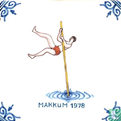 Polstokspringen Makkum 1978 - Afbeelding 1