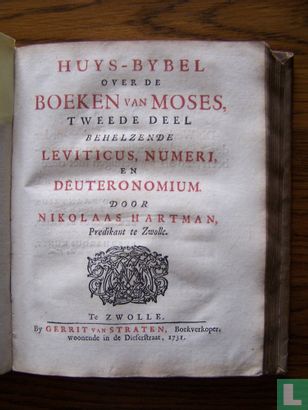 Huys-Bybel over de Boeken van Moses - Afbeelding 1