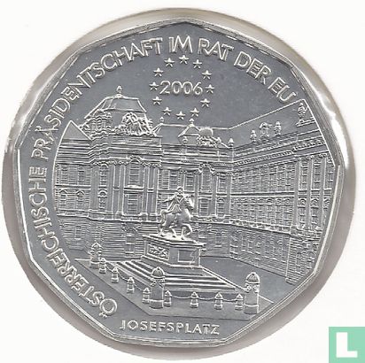 Austria 5 euro 2006 (special UNC) "Austrian Presidency of the European Union Council" - Image 1