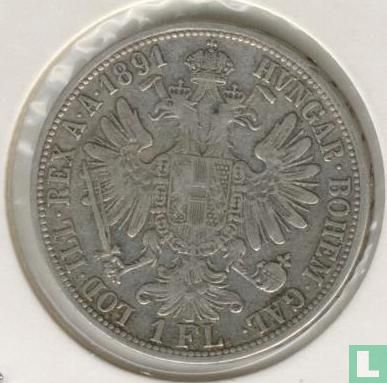Oostenrijk 1 florin 1891 - Afbeelding 1