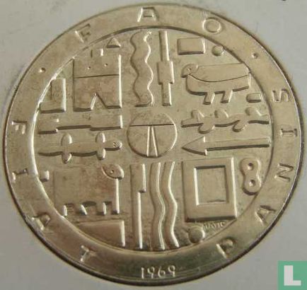 Uruguay 1000 Peso 1969 (Silber) "FAO" - Bild 1
