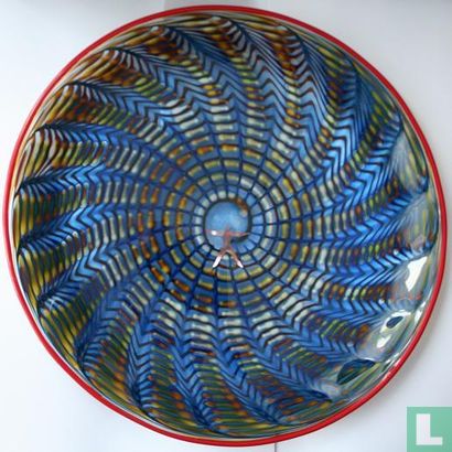 Glazen schaal Peacock - Image 1