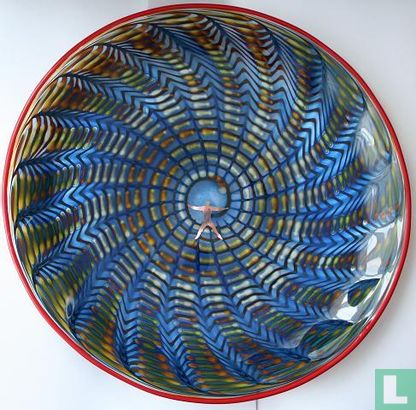 Glazen schaal Peacock - Image 2