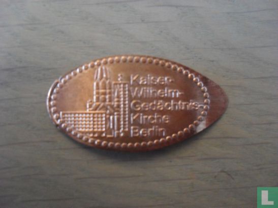 Kaiser Wilhelm Gedachtnis Kirche Berlin Souvenir Penny