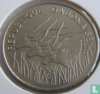 Gabon 100 francs 1971 (trial) - Image 2