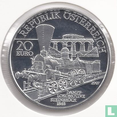 Autriche 20 euro 2004 (BE) "South railways Vienna-Triest" - Image 1