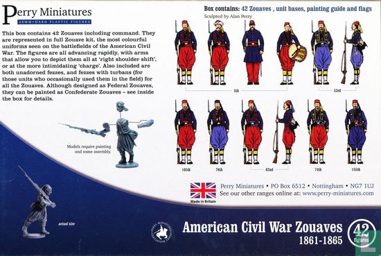 1861-1865 American civil war Zouaves - Image 2