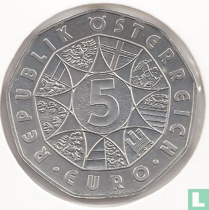 Autriche 5 euro 2007 (special UNC) "850 years City of Mariazell" - Image 2