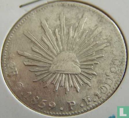 Mexico 4 real 1859 (Go PF) - Afbeelding 1