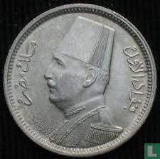 Egypte 2 piastres 1929 (AH1348) - Afbeelding 2