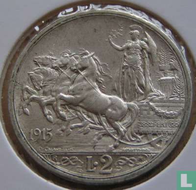 Italy 2 lire 1915 - Image 1
