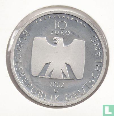 Duitsland 10 euro 2002 (PROOF) "50 years german television" - Afbeelding 1