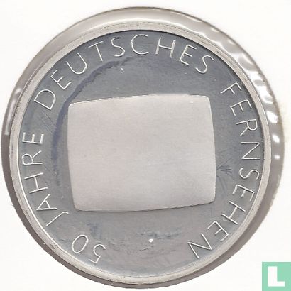 Duitsland 10 euro 2002 (PROOF) "50 years german television" - Afbeelding 2