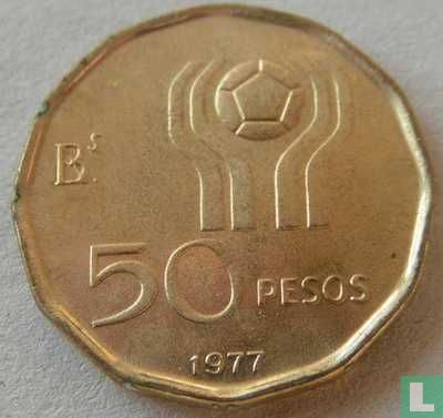 Argentinien 50 Peso 1977 "1978 Football World Cup in Argentina" - Bild 1