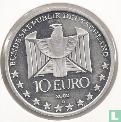 Duitsland 10 euro 2002 "100th anniversary of German subways" - Afbeelding 1