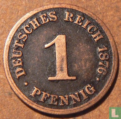 Duitse Rijk 1 pfennig 1876 (C) - Afbeelding 1