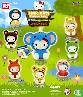 Hello Kitty costume swing animals complete serie