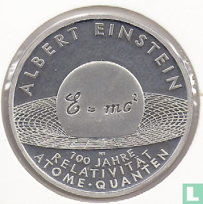 Duitsland 10 euro 2005 (PROOF) "Centennial of Albert Einstein's Relativity Theory" - Afbeelding 2