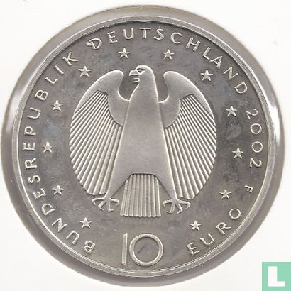 Allemagne 10 euro 2002 "Introduction of the euro currency" - Image 1
