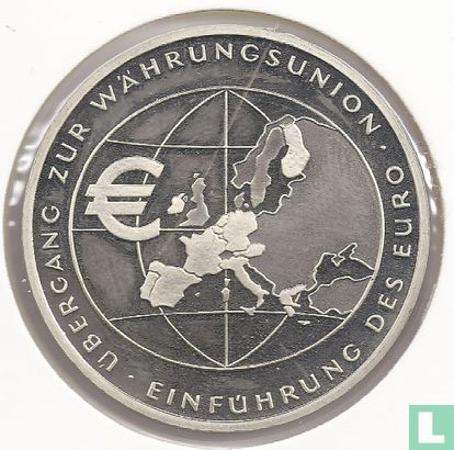 Allemagne 10 euro 2002 "Introduction of the euro currency" - Image 2