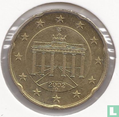 Duitsland 20 cent 2002 (D) - Afbeelding 1