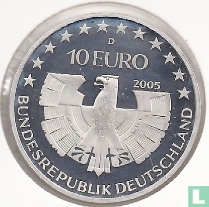 Germany 10 euro 2005 (PROOF) "Bavarian Forest National Park" - Image 1