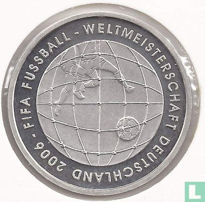 Duitsland 10 euro 2005 (PROOF - J) "2006 Football World Cup in Germany" - Afbeelding 2