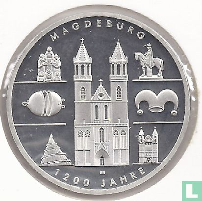 Duitsland 10 euro 2005 (PROOF) "1200 years of Magdeburg" - Afbeelding 2
