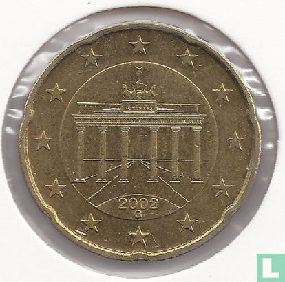 Duitsland 20 cent 2002 (G) - Afbeelding 1