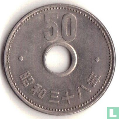 Japan 50 yen 1963 (year 38) - Image 1