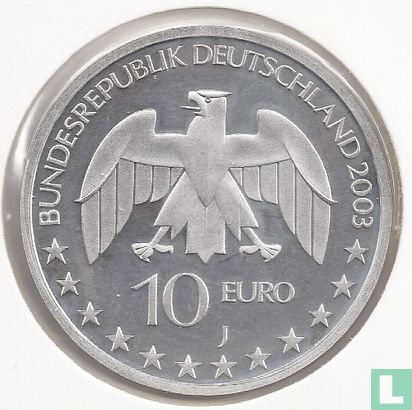 Germany 10 euro 2003 (PROOF) "200th anniversary of the birth of Justus von Liebig" - Image 1
