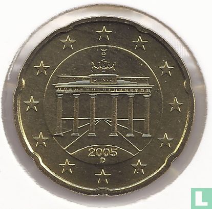 Allemagne 20 cent 2005 (D) - Image 1
