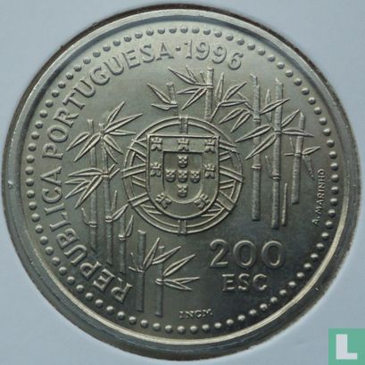 Portugal 200 escudos 1996 (cuivre-nickel) "1513 Portuguese arrival in China" - Image 1