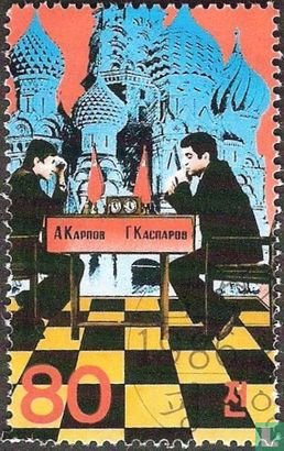 Welt CUP Schach Karpow und Kasparow  