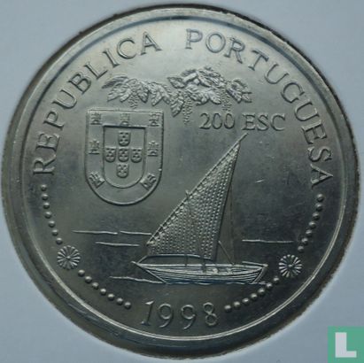 Portugal 200 escudos 1998 (cuivre-nickel) "500th anniversary Discovery of India" - Image 1