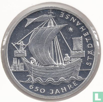 Duitsland 10 euro 2006 (PROOF) "650 years Hanseatic League" - Afbeelding 2
