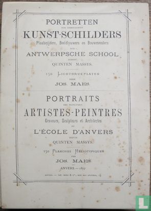 Portretten der voornaamste kunst-schilders, plaatsnijders, beeldhouwers en bouwmeesters der Antwerpsche school sedert Quinten Massys - Bild 1