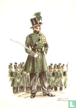 Officieren en soldaten 1845