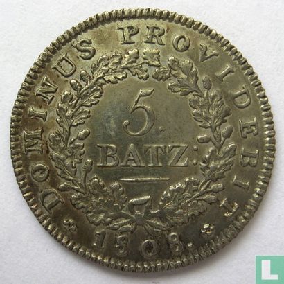 Berne 5 batzen 1808 - Image 1