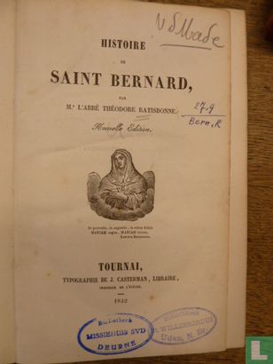 Histoire de saint Bernard. Nouvelle édition - Image 1