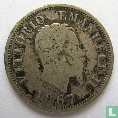 Italie 50 centesimi 1867 (M) - Image 1