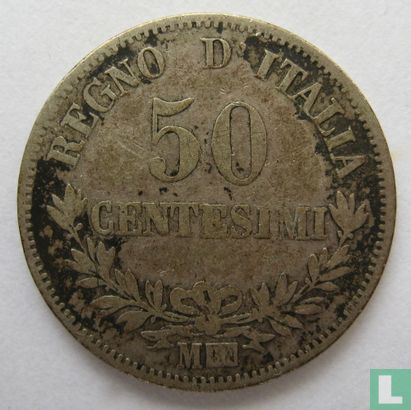 Italië 50 centesimi 1867 (M) - Afbeelding 2