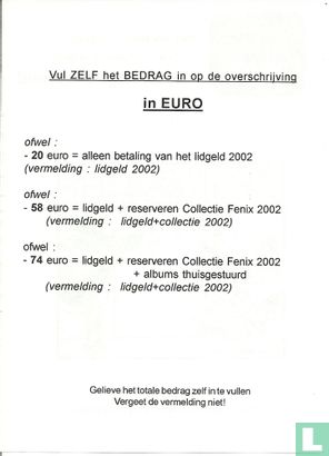 Nero: Brabant Strip Magazine 2002 - Formulier Lidgeld - Afbeelding 2