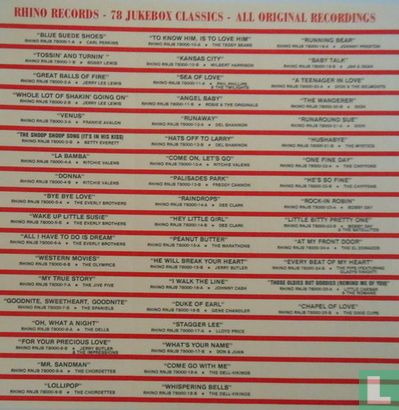 78 rpm Jukebox Classics - Afbeelding 2