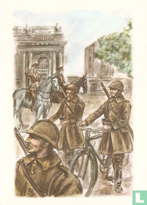 Carabiniers wielrijders 1940.